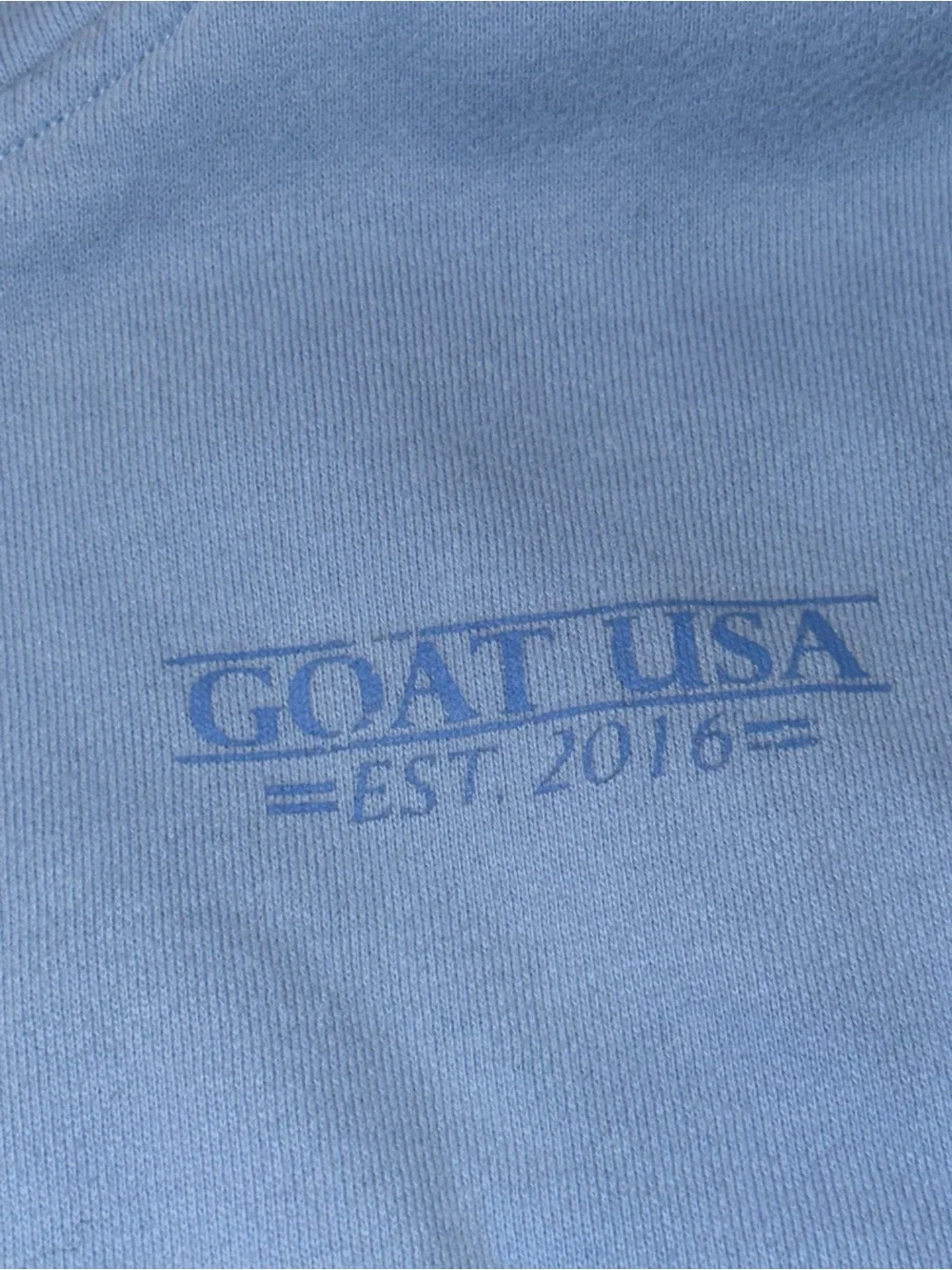 Light Blue Crewneck Hoodie Sweater - GOAT USA